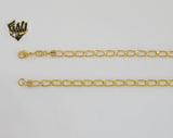 (1-1835) Gold Laminate - 4mm Alternative Curb Link Chain - BGO