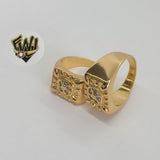 (1-3156-1) Gold Laminate -CZ Men Ring - BGO - Fantasy World Jewelry
