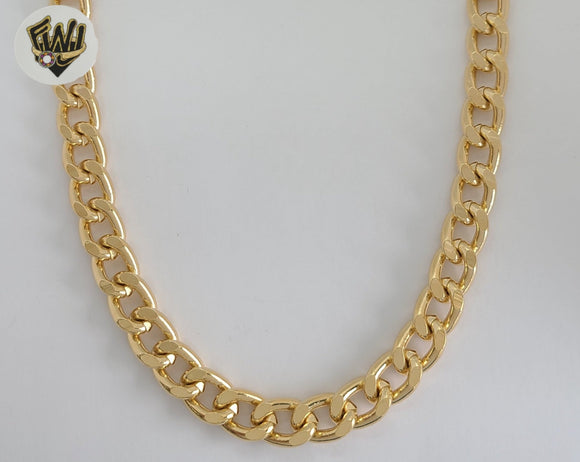 (1-5010) Gold Laminate - 11mm Curb Link Chain - BGF