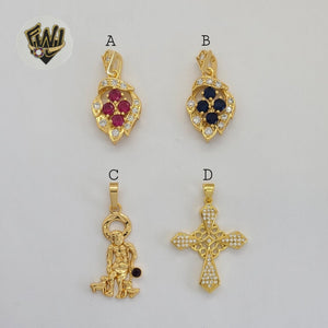 (1-2347) Gold Laminate Pendants - BGO