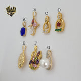 (1-2464) Gold Laminate Pendants - BGO