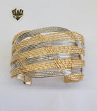 (1-4065) Gold Laminate - 47mm Two Tone Bangles - BGO - Fantasy World Jewelry