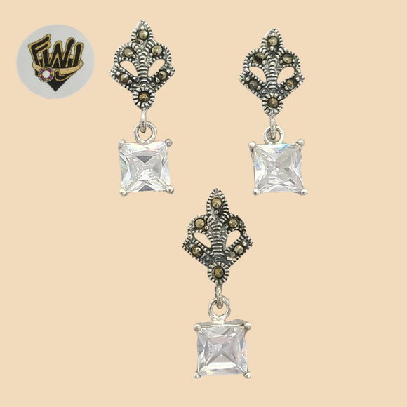 (2-6875) 925 Sterling Silver - Alternative Zircon Set. - Fantasy World Jewelry