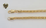 (1-0440) Gold Laminate - 4mm Alternative Link Bracelet- BGF - Fantasy World Jewelry