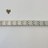 (4-4007) Stainless Steel - 12mm Bracelet for Men - 8" - Fantasy World Jewelry
