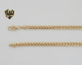 (1-1748) Laminado de oro - Cadena de eslabones curvos de 4,3 mm - BGO