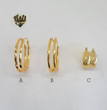 (1-2541) Gold Laminate Hoops - BGO - Fantasy World Jewelry