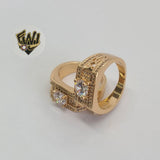 (1-3157-1) Gold Laminate -CZ Men Ring - BGO - Fantasy World Jewelry