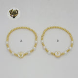 (MBRA-11-A) Stainless Steel - Balls Bracelet. - Fantasy World Jewelry