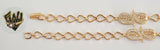 (1-0866) Gold Laminate - 7mm Alternative Bracelet - 7.5" - BGO - Fantasy World Jewelry
