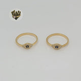 (1-3038) Gold Laminate - Evil Eye Ring - BGF - Fantasy World Jewelry