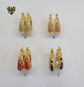 (1-2929) Gold Laminate Hoops - BGO - Fantasy World Jewelry