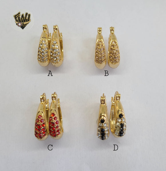 (1-2929) Gold Laminate Hoops - BGO - Fantasy World Jewelry