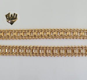 (1-0794) Gold Laminate - 12mm Alternative Bracelet - 8" - BGO - Fantasy World Jewelry