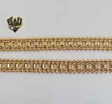(1-0794) Gold Laminate - 12mm Alternative Bracelet - 8" - BGO - Fantasy World Jewelry