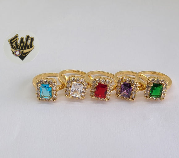 (1-3112) Gold Laminate-Crystal Ring- BGO - Fantasy World Jewelry