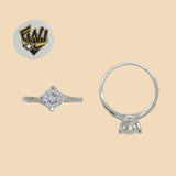(2-5087) 925 Sterling Silver - Zircon Stone Ring - Fantasy World Jewelry