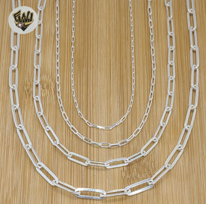 (sv-ppc-01) 925 Sterling Silver - Paper Clip Chains. - Fantasy World Jewelry