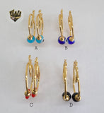 (1-2661) Gold Laminate Hoops - BGO - Fantasy World Jewelry