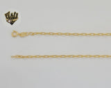 (1-1840-1) Laminado dorado - Cadena de eslabones con clip de papel de 2,7 mm - BGF
