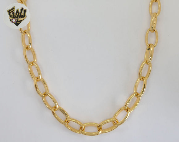 (1-5018) Gold Laminate - 10.5mm Open Link Chain - BGO