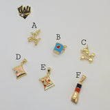 (1-2346) Gold Laminate Pendants - BGO - Fantasy World Jewelry