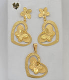 (1-6020) Gold Laminate- Butterfly Set - BGF - Fantasy World Jewelry