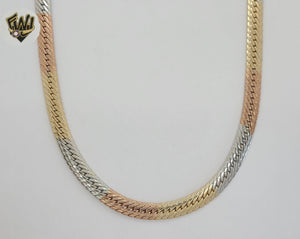 (1-1682) Gold Laminate - 8mm Alternative Link Chain - BGO