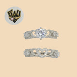 (2-5255) 925 Sterling Silver - Wedding Ring - Fantasy World Jewelry
