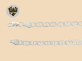 (2-0113) 925 Sterling Silver - 4.5mm Marine Link Anklet - 10" - Fantasy World Jewelry