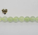 (MBEAD-252-1) 8mm New Jade Beads - Fantasy World Jewelry