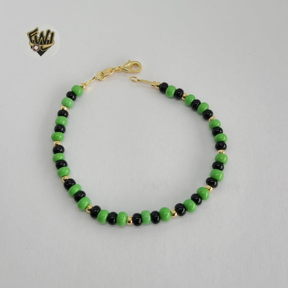 (1-0689) Gold Laminate Bracelet - 4.5mm Ogun Santero Bracelet - 7