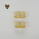(1-3028) Gold Laminate - Heartbeat Band Ring - BGF - Fantasy World Jewelry