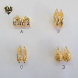 (1-2611) Gold Laminate Hoops- BGO - Fantasy World Jewelry