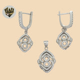 (2-6375) 925 Sterling Silver - Zircon Set. - Fantasy World Jewelry