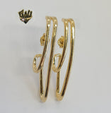 (1-2979) Gold Laminate - Hoop Earring - BGF - Fantasy World Jewelry