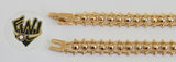 (1-0791) Gold Laminate - 9mm Alternative Bracelet - 7.5" - BGO - Fantasy World Jewelry