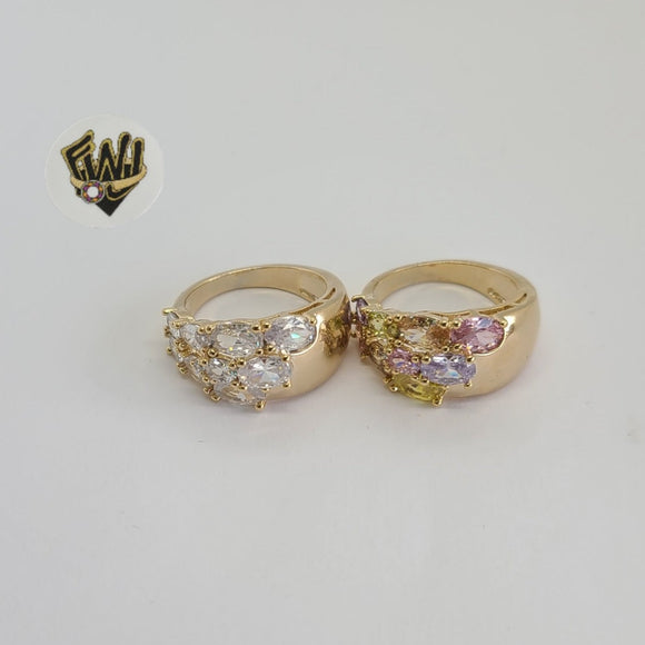 (1-3136) Gold Laminate - Crystal Ring - BGO - Fantasy World Jewelry