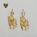 (1-2363) Gold Laminate - Dog Pendants - BGF