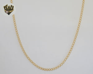 (1-1862) Gold Laminate - 2.5mm Open Rolo Link Chain - BGF