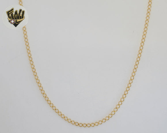 (1-1862) Gold Laminate - 2.5mm Open Rolo Link Chain - BGF
