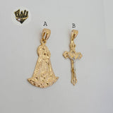 (1-2463) Gold Laminate - Big Religious Pendants - BGF