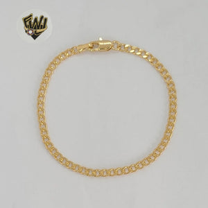 (1-0949) Gold Laminate - 3.2mm Curb Link Bracelet