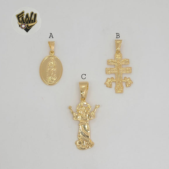 (1-2229) Gold Laminate - Religious Pendants - BGF