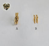 (1-2537) Gold Laminate Hoops - BGO - Fantasy World Jewelry