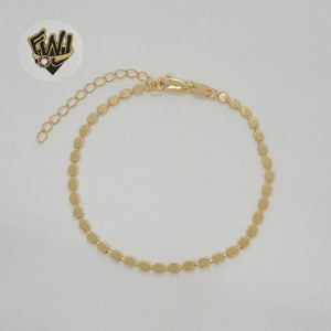 (1-0490) Gold Laminate Bracelet - 3mm Alternative Bracelet - BGF - Fantasy World Jewelry