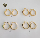 (1-2640 A-B) Gold Laminate Hoops - BGO - Fantasy World Jewelry
