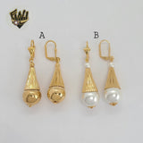 (1-1048-2) Gold Laminate - Long Earrings - BGF