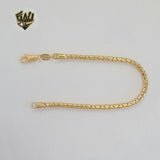 (1-0438) Gold Laminate - 3.5mm Serpent Bracelet - BGF