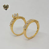 (1-3183) Gold Laminate - Wedding Rings - BGO - Fantasy World Jewelry